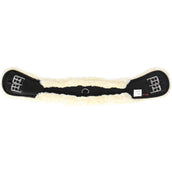 Covalliero Sattelgurt Faux Fur Schwarz