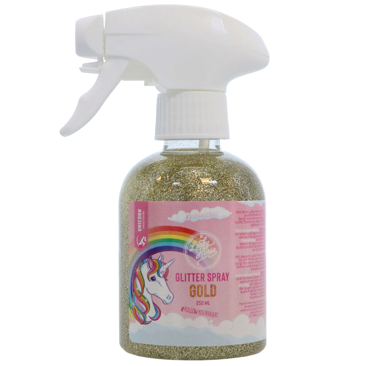 Lucky Horse Glitzerspray Unicorn Gold