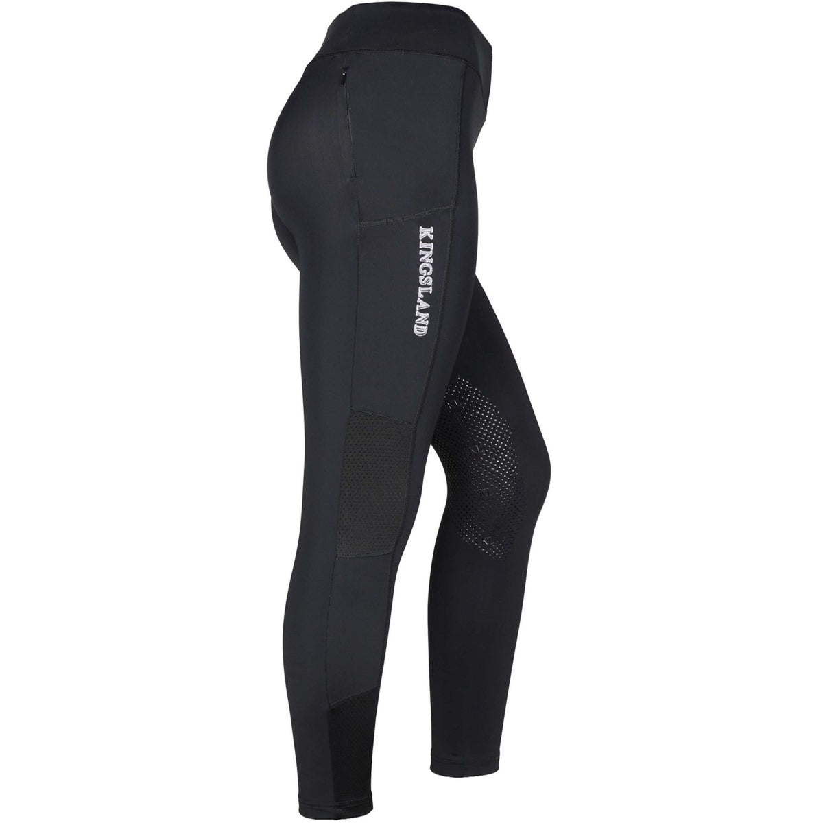 Kingsland Reitleggings Katinka F-Tec2 Knie-Grip Damen Schwarz