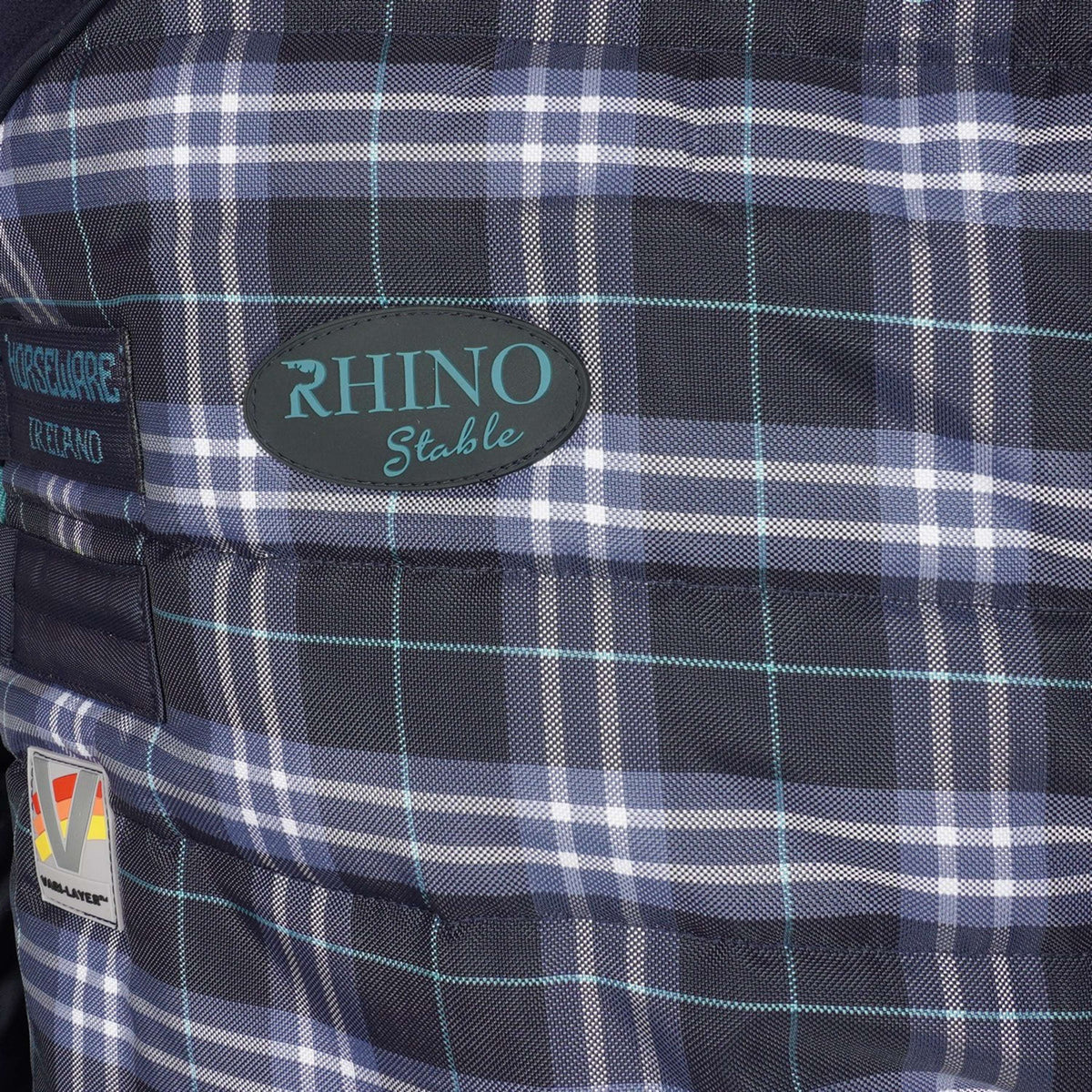 Rhino by Horseware Original Stable Heavy Varilayer Navy Check