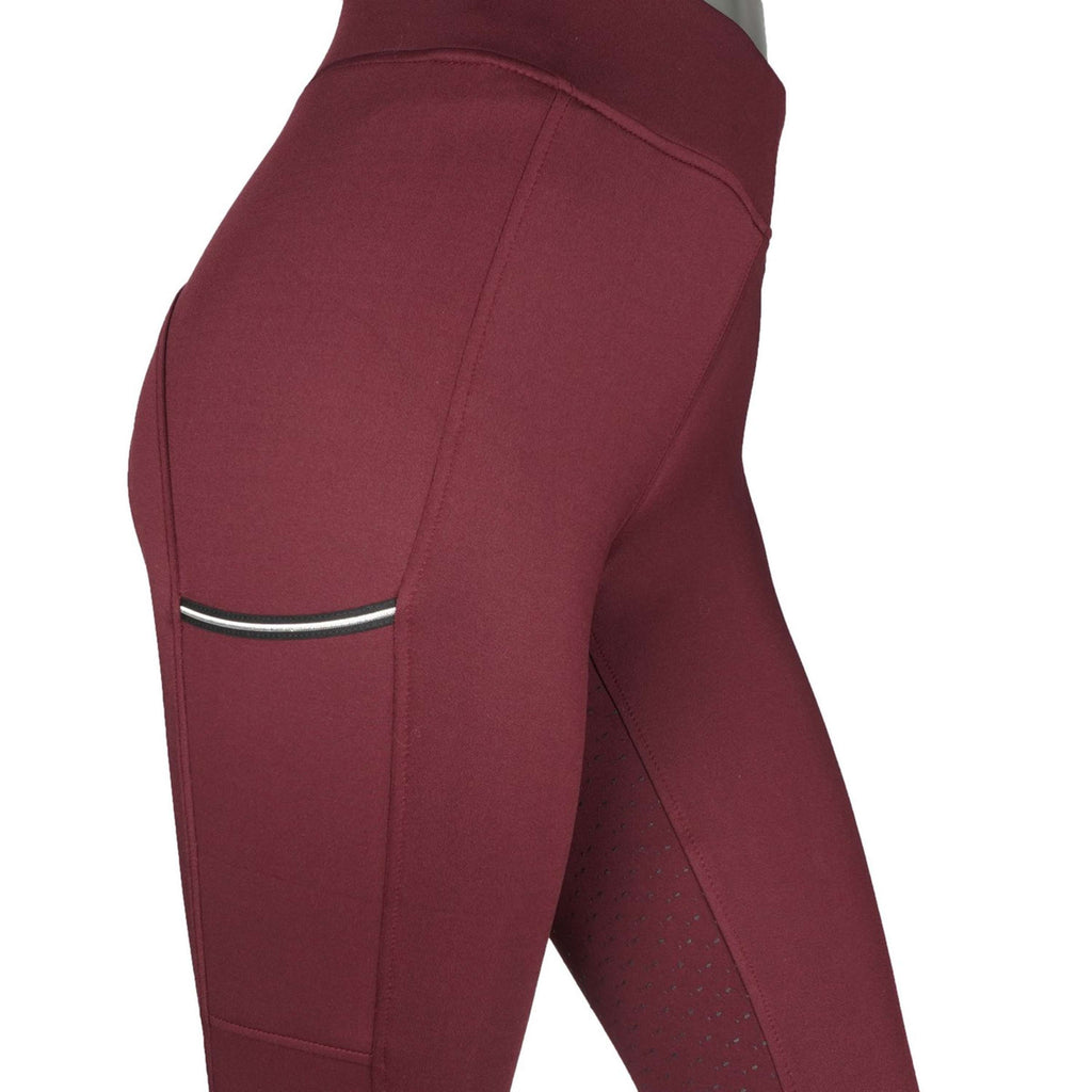 EQUITHÈME Reitleggings Brigitte Bordeaux