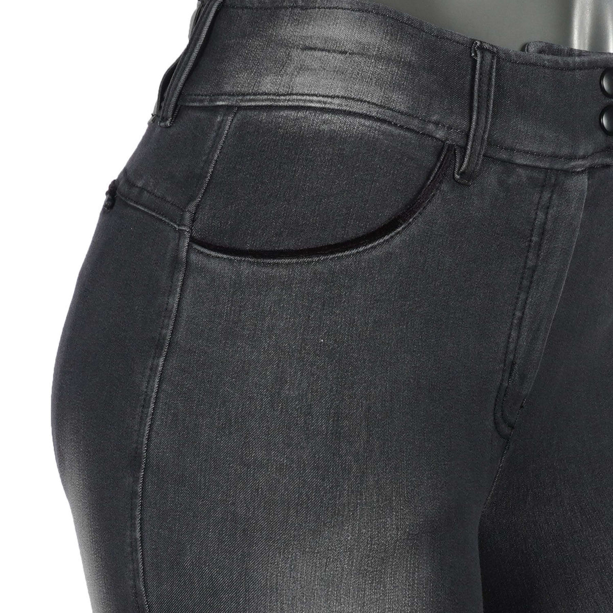 PK Reithose James Knie Grip Schwarz/Grau/Jeans