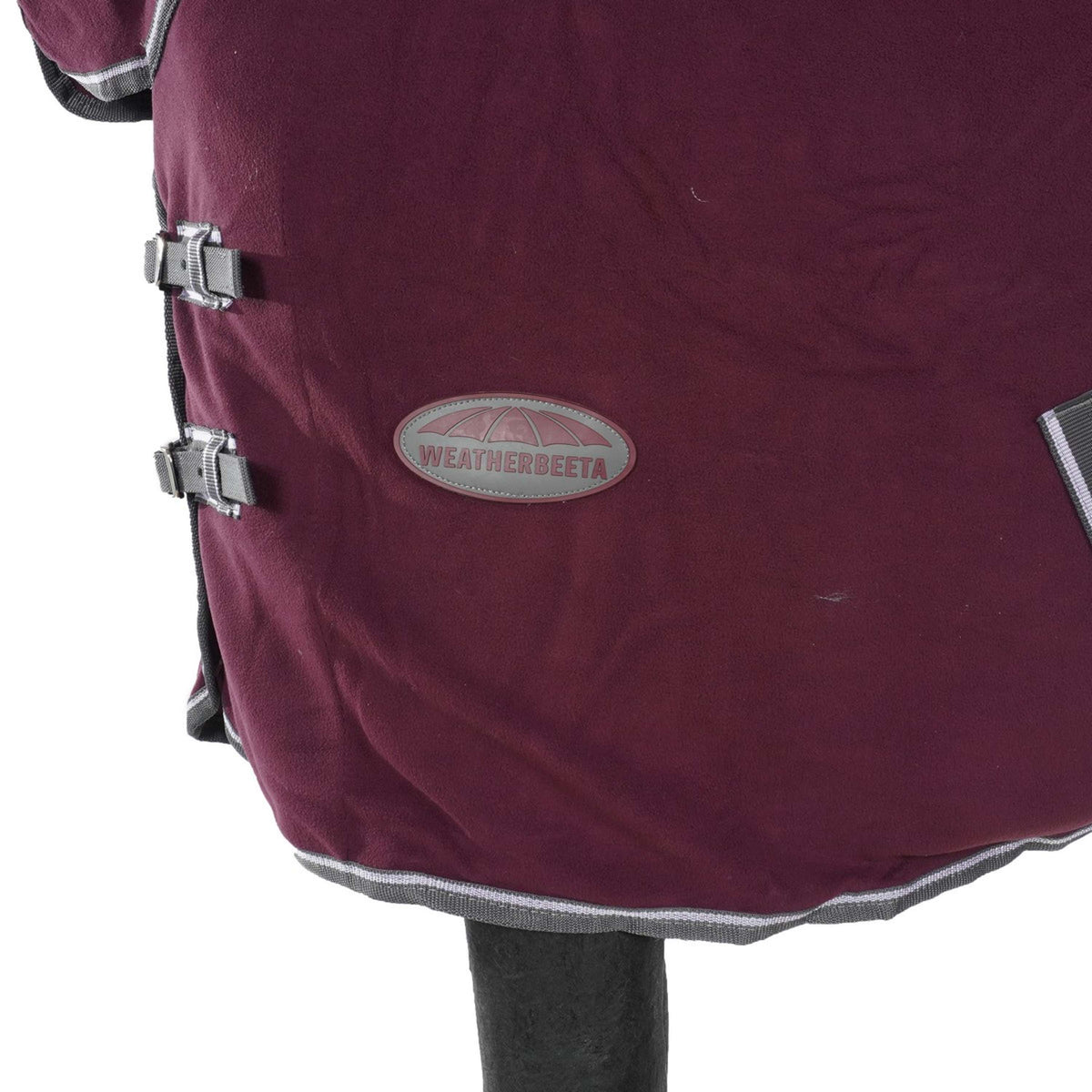 Weatherbeeta Fleecedecke Cooler Combo Neck Maroon/Grau/Weiß