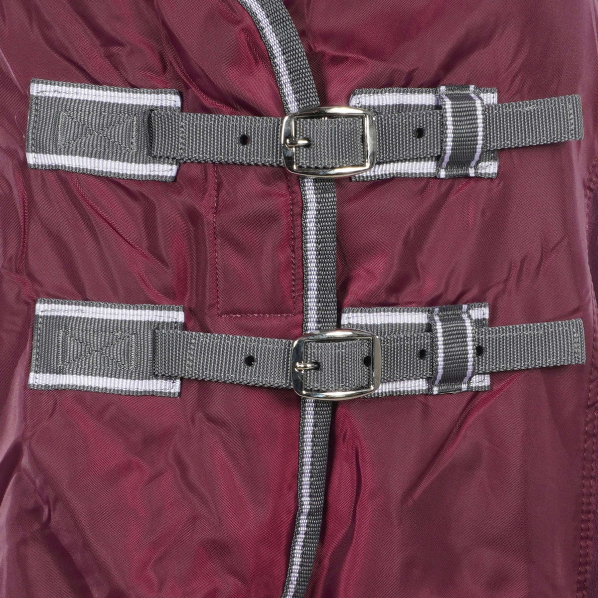 Weatherbeeta Fleecedecke Cooler Standard Neck Maroon/Grau/Weiß