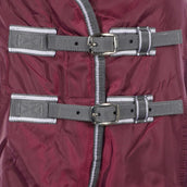 Weatherbeeta Fleecedecke Cooler Standard Neck Maroon/Grau/Weiß