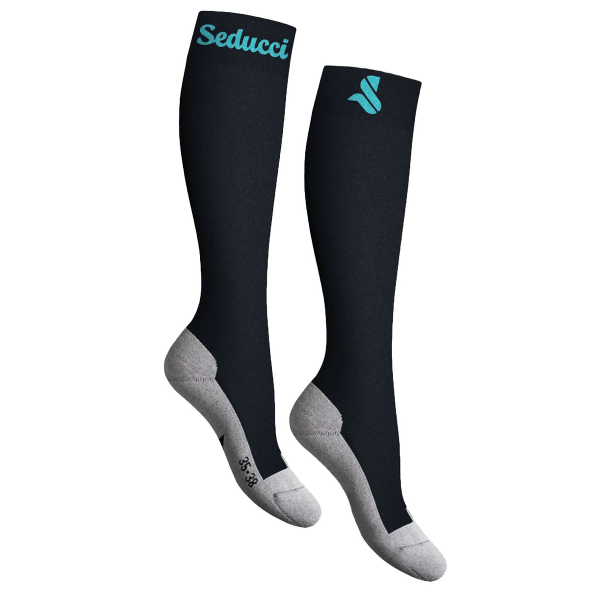 Seducci Socken Pro AG+ Navy/Türkis