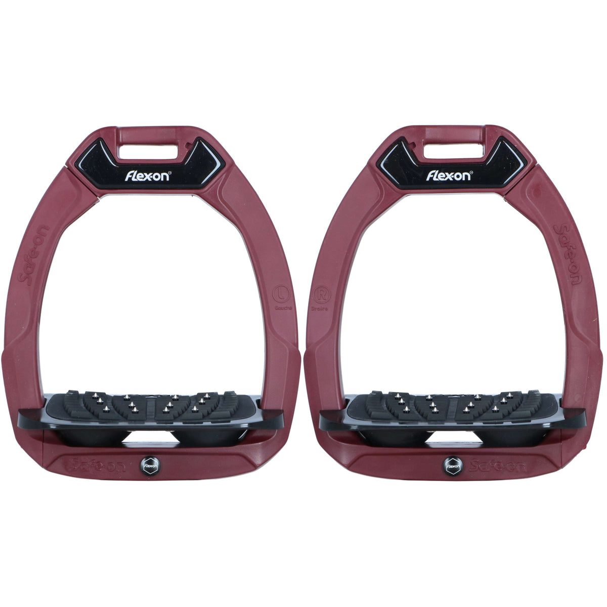 Flex-On Sicherheitsbügel Safe-On Inclined Ultra Grip Burgundy/Schwarz/Schwarz