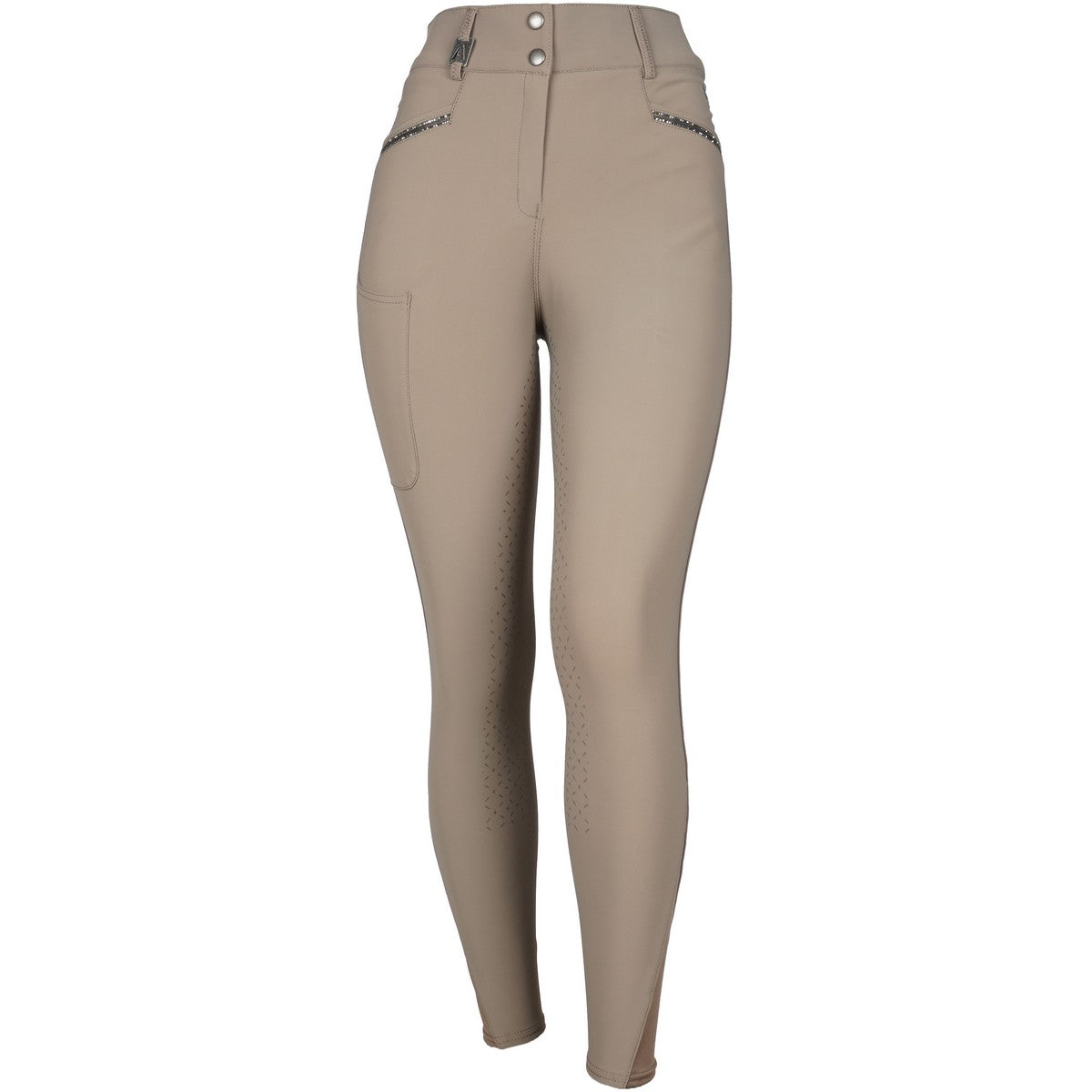 ANKY Reithose Glance Silikon Besatz Taupe