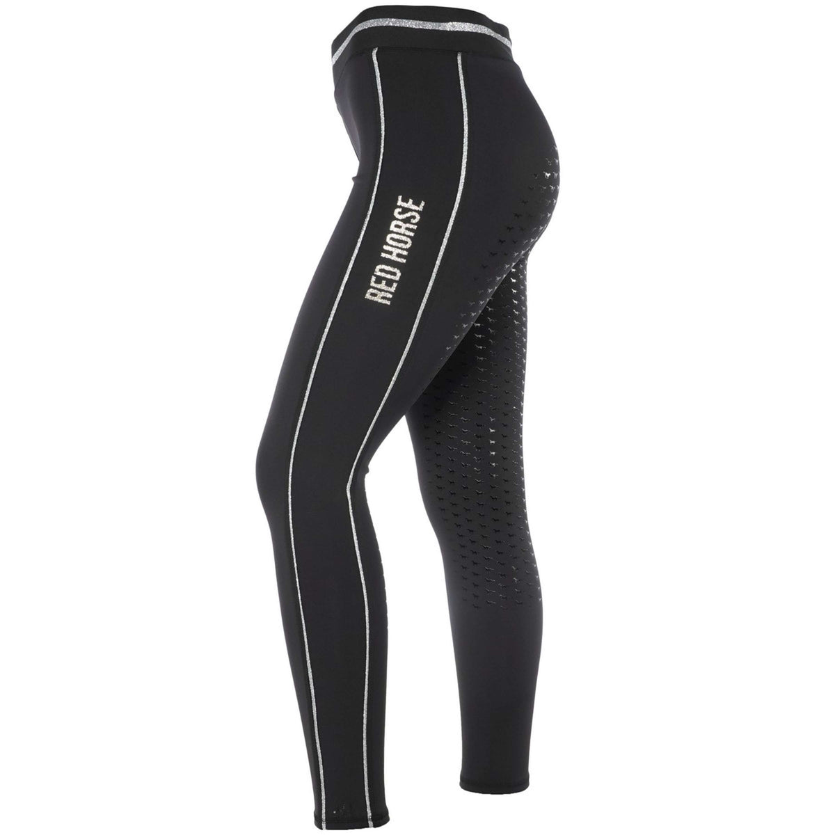 Red Horse Reitleggings Kaya Schwarz/Silber