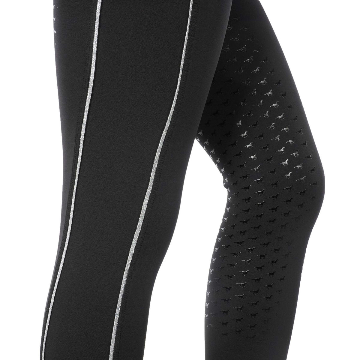 Red Horse Reitleggings Kaya Schwarz/Silber