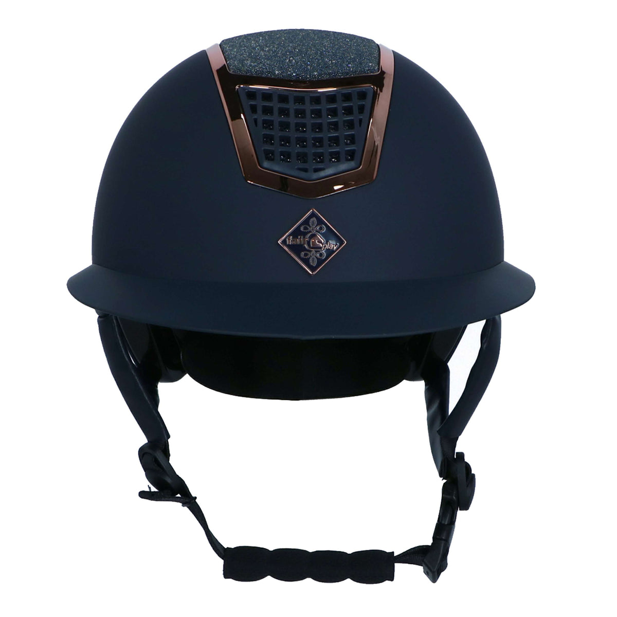 Fair Play Reithelm Quantinum Eclipse Rosegold Wide Visor Navy