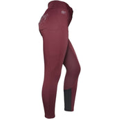 Euro-Star Reithose Indigo Glam Full Grip Dark Berry