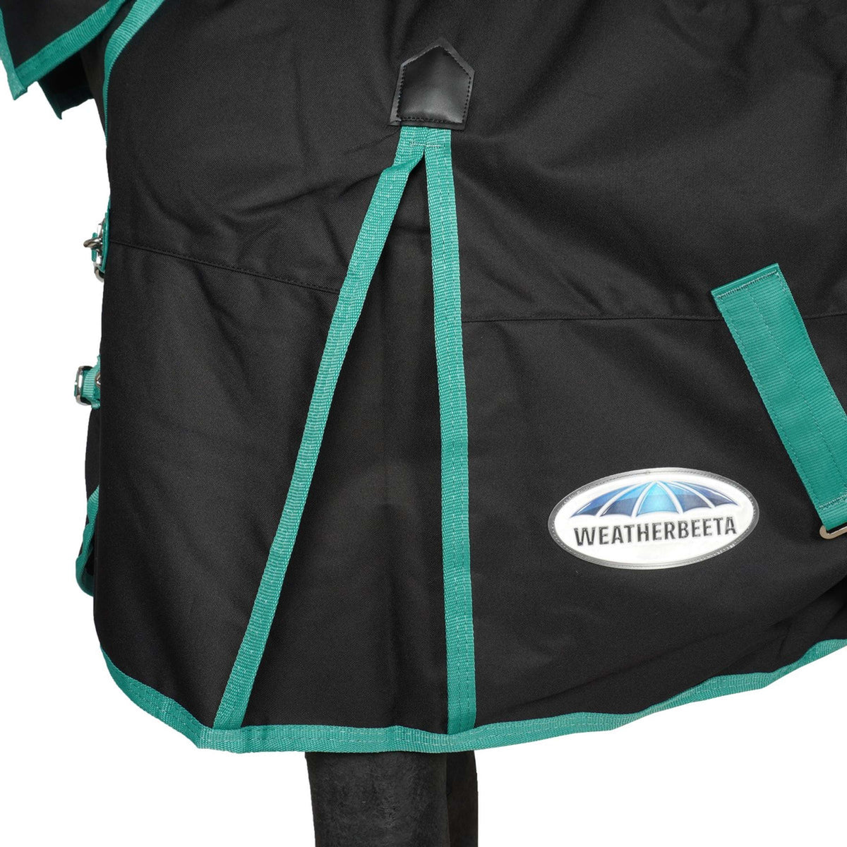 Weatherbeeta Regendecke Combo Neck Lite Plus 900d Black/Bottle Green