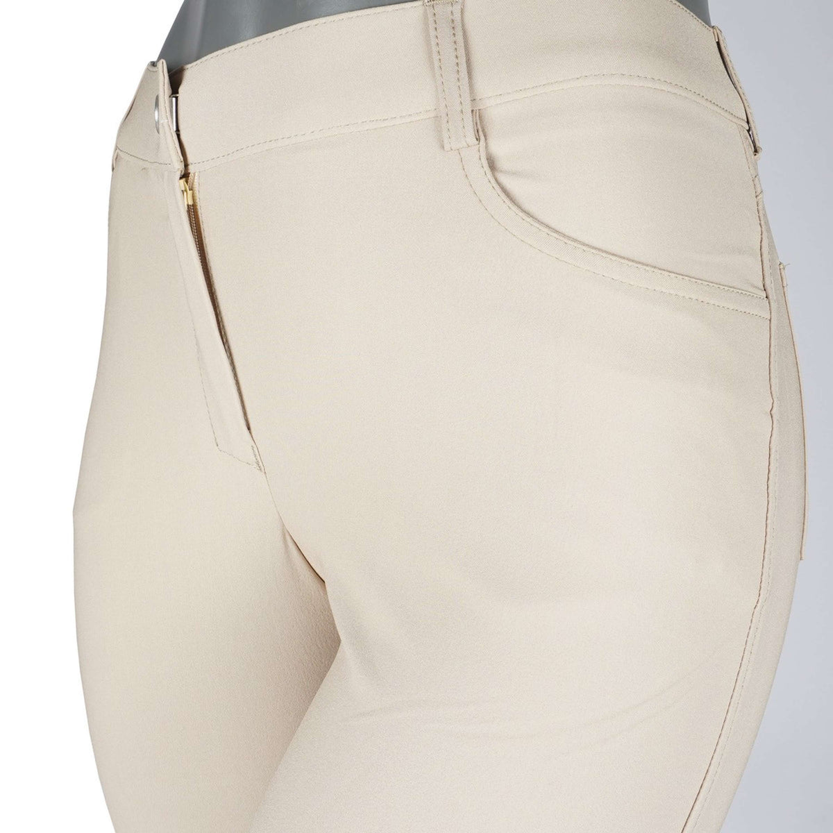 HKM Reithose Sunshine Silikon Kniebesatz Beige