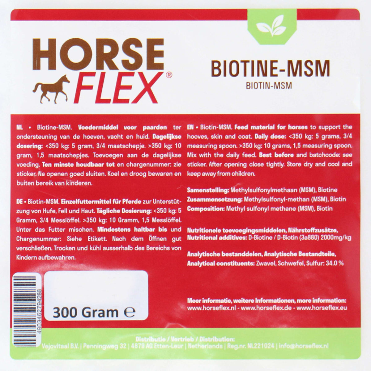 HorseFlex Biotine-MSM Nachfüllung