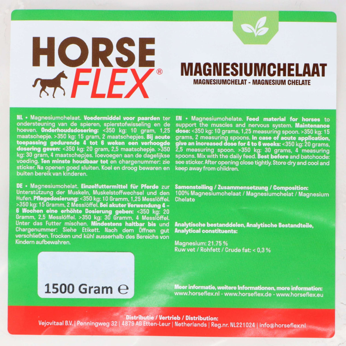 HorseFlex Magnesiumchelaat Nachfüllung