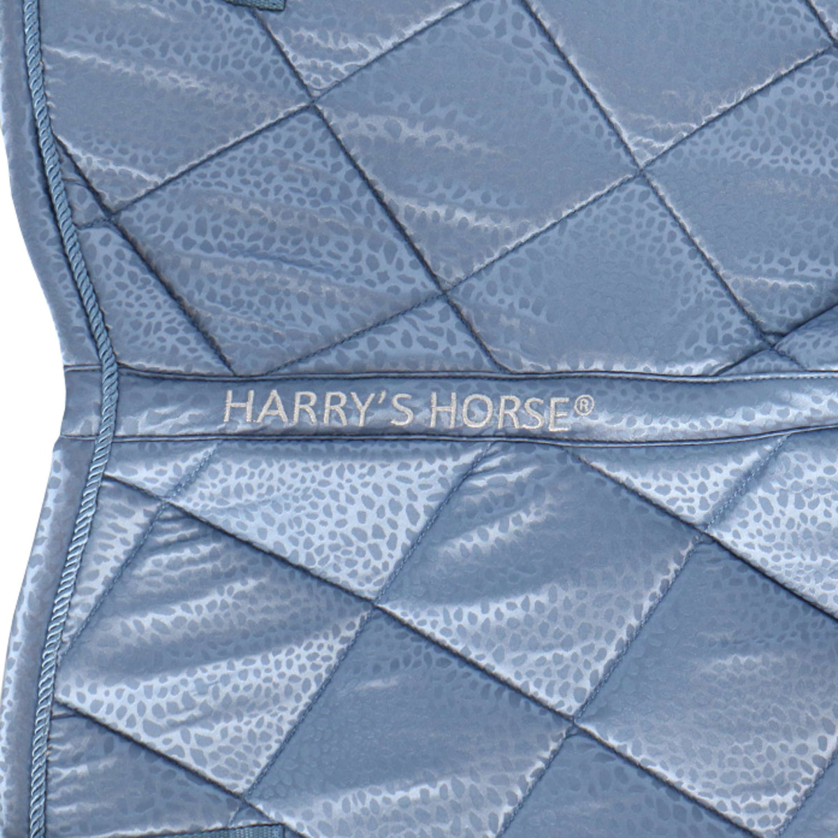 Harry's Horse Schabracke Reverso Leopard Vielseitig Stahlblau