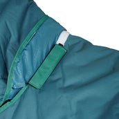 Weatherbeeta Winterdecke Green-Tec Medium 1200D Abnehmbarer Hals Dragonfly Blue/Bottle Green