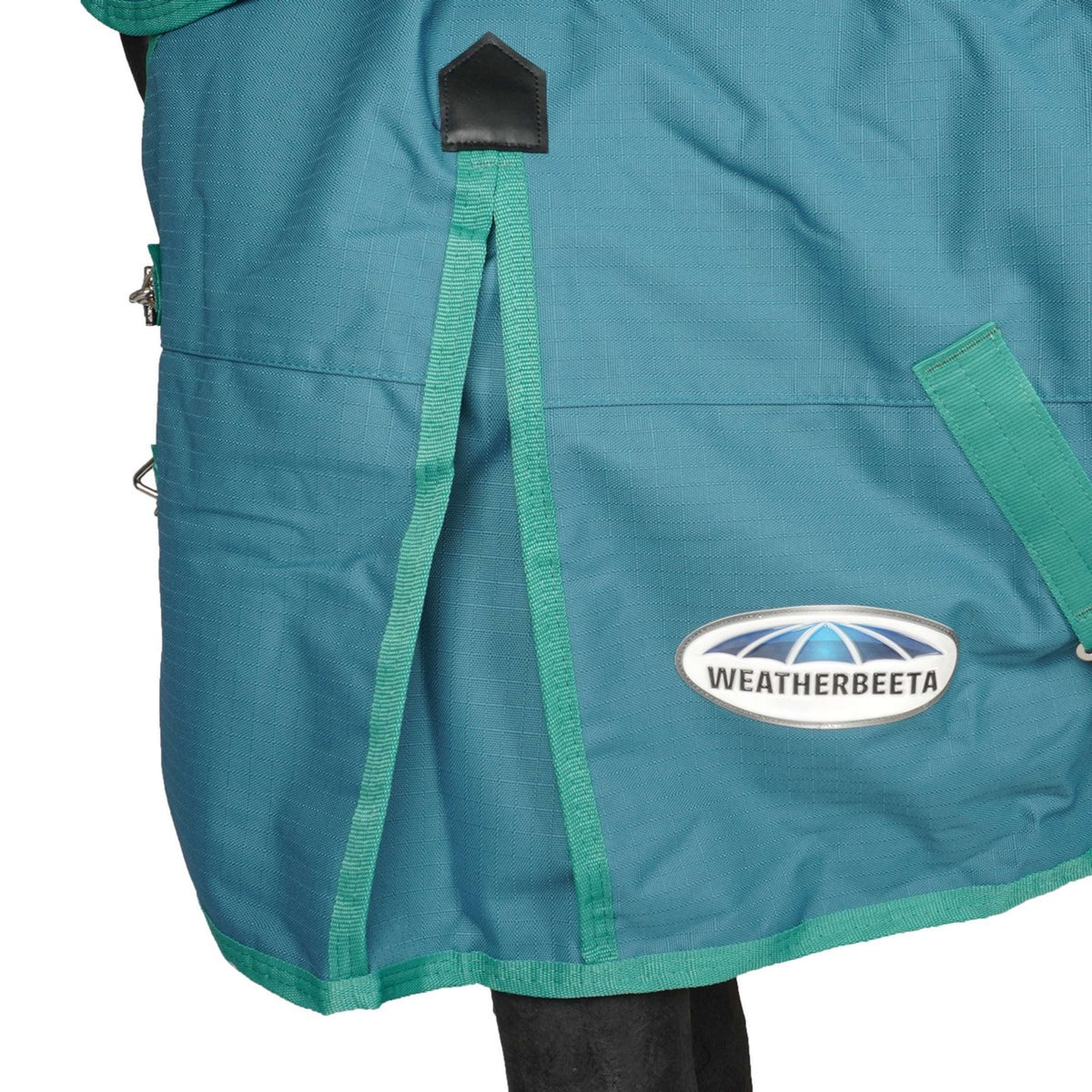 Weatherbeeta Winterdecke Green-Tec Lite Plus 1200D Abnehmbarer Hals Dragonfly Blue/Bottle Green