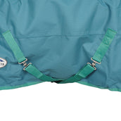 Weatherbeeta Winterdecke Green-Tec Lite Plus 1200D Abnehmbarer Hals Dragonfly Blue/Bottle Green