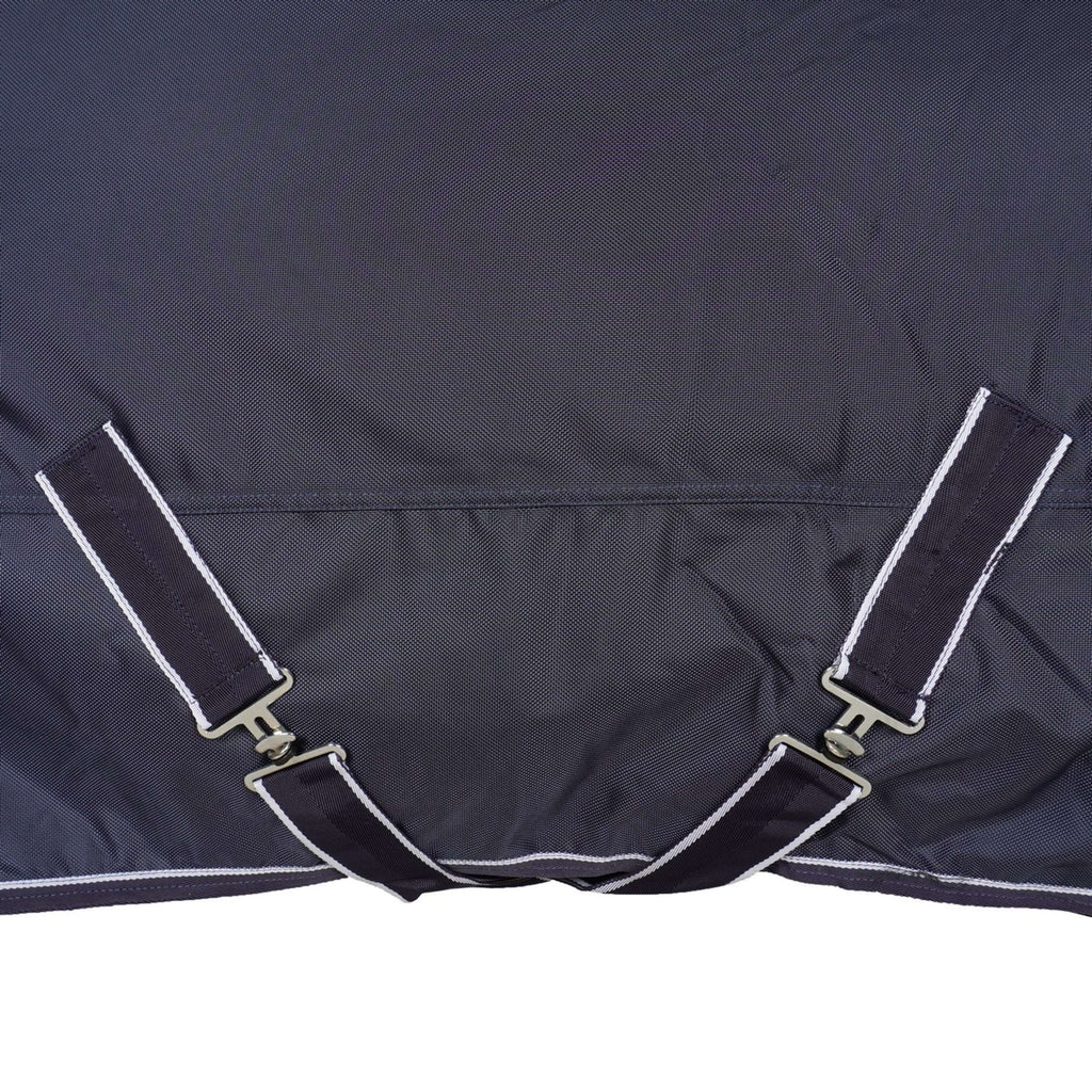 HKM Outdoordecke Premium 1680D 200g mit Teddy Fütterung Dunkelblau