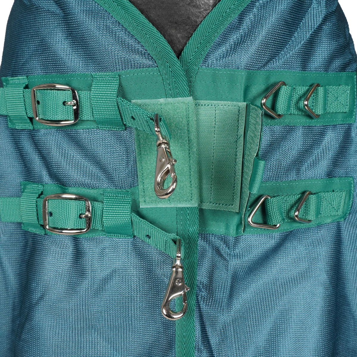 Weatherbeeta Fliegendecke Comfitec Green-Tec Airflow Mesh Combo Neck White/Dragonfly Blue