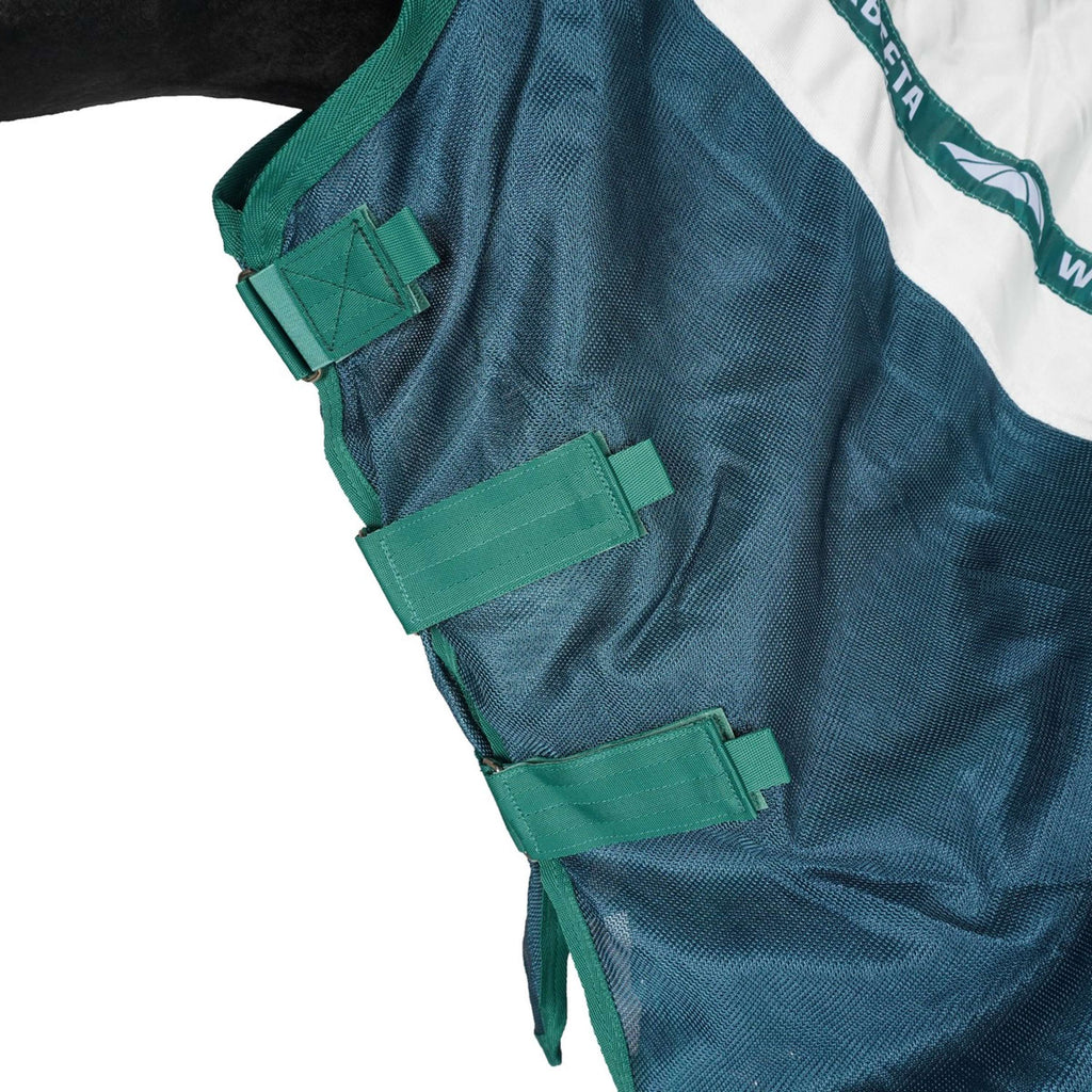 WeatherBeeta Fliegendecke ComFiTec Green-Tec Airflow Mesh Combo Neck White/Dragonfly Blue
