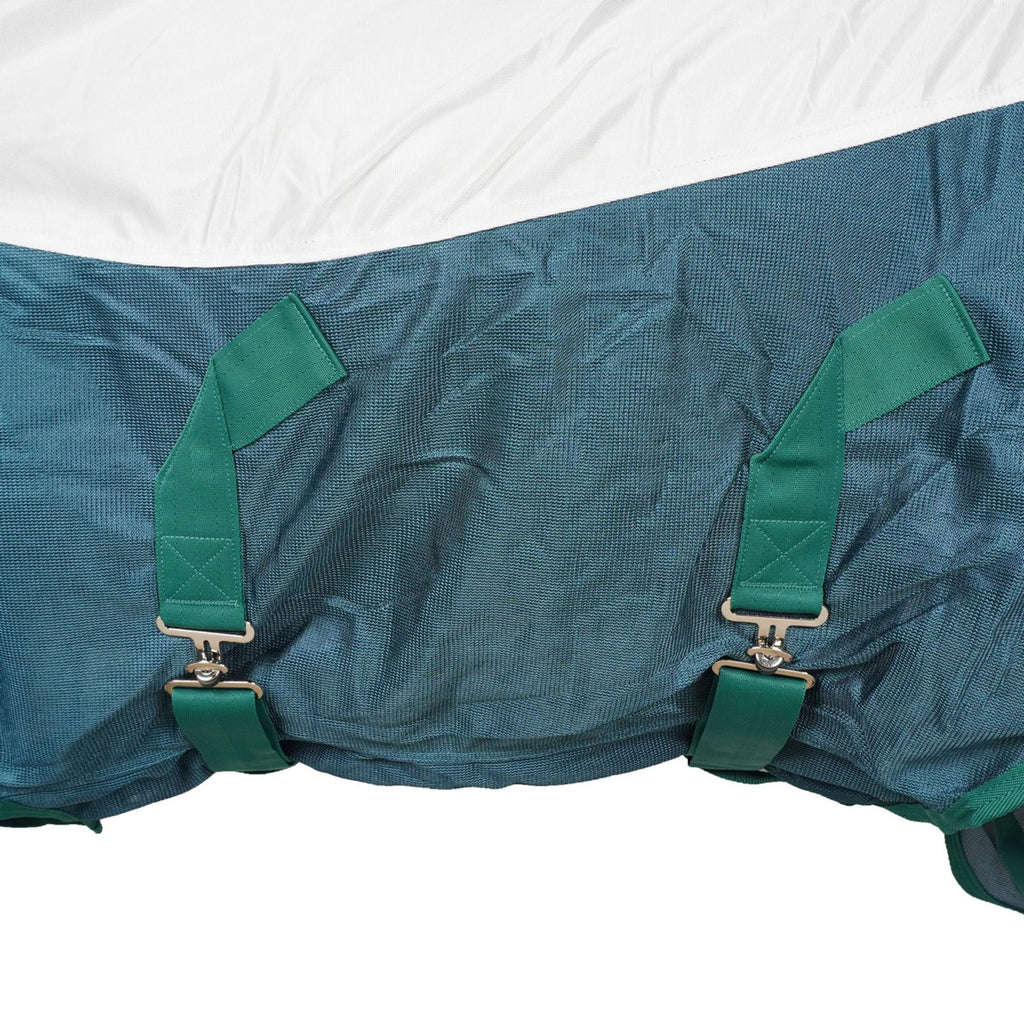 WeatherBeeta Fliegendecke ComFiTec Green-Tec Airflow Mesh Combo Neck White/Dragonfly Blue