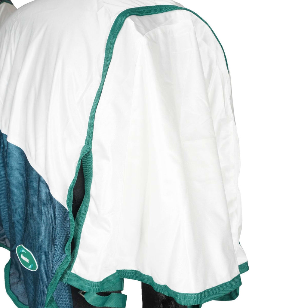 WeatherBeeta Fliegendecke ComFiTec Green-Tec Airflow Mesh Combo Neck White/Dragonfly Blue