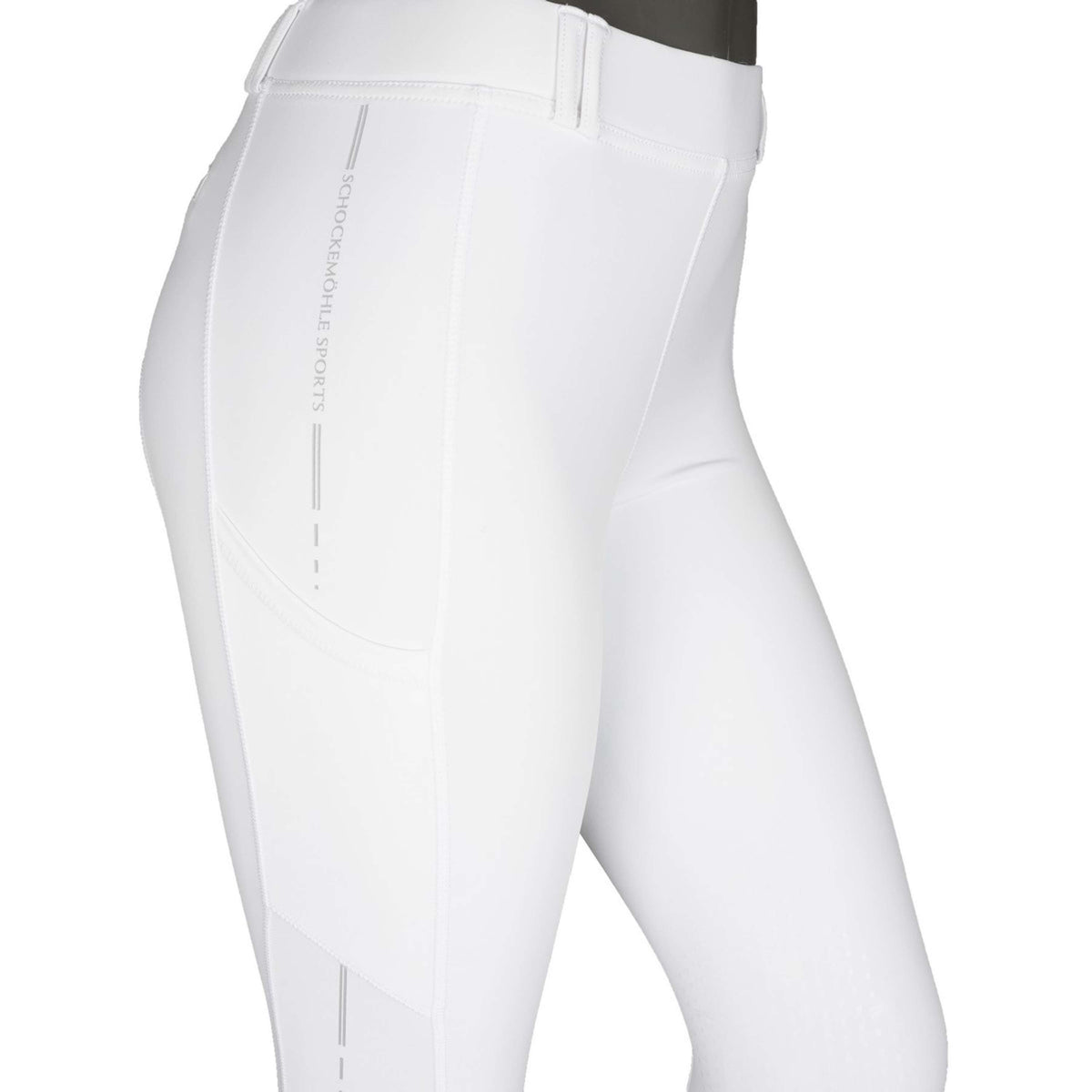 Schockemöhle Reitleggings New Pocket Knie Grip Optical White