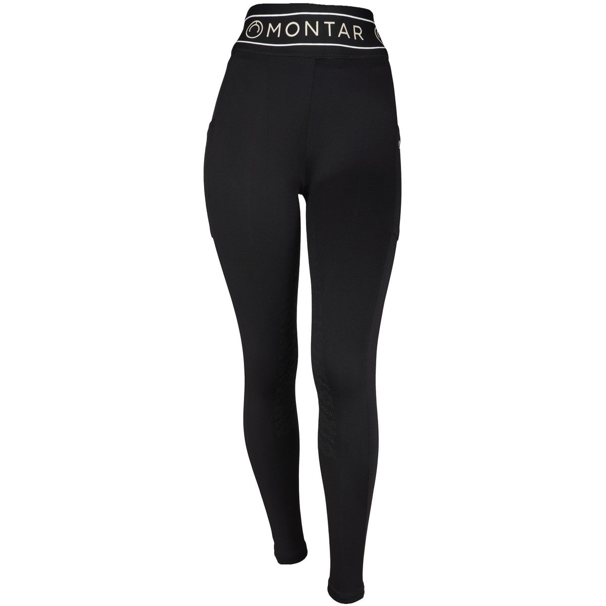 Montar Reitleggings MoMellani Viv Full Grip Schwarz/Beige