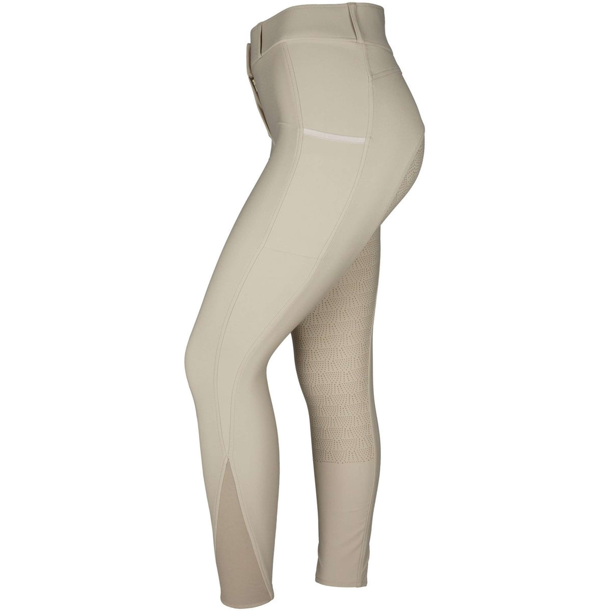 Rebel Reithose Highwaist Thigh Pocket Full Grip Beige