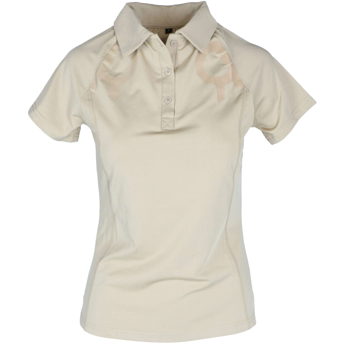 Rebel Poloshirt Shiny Seam Beige