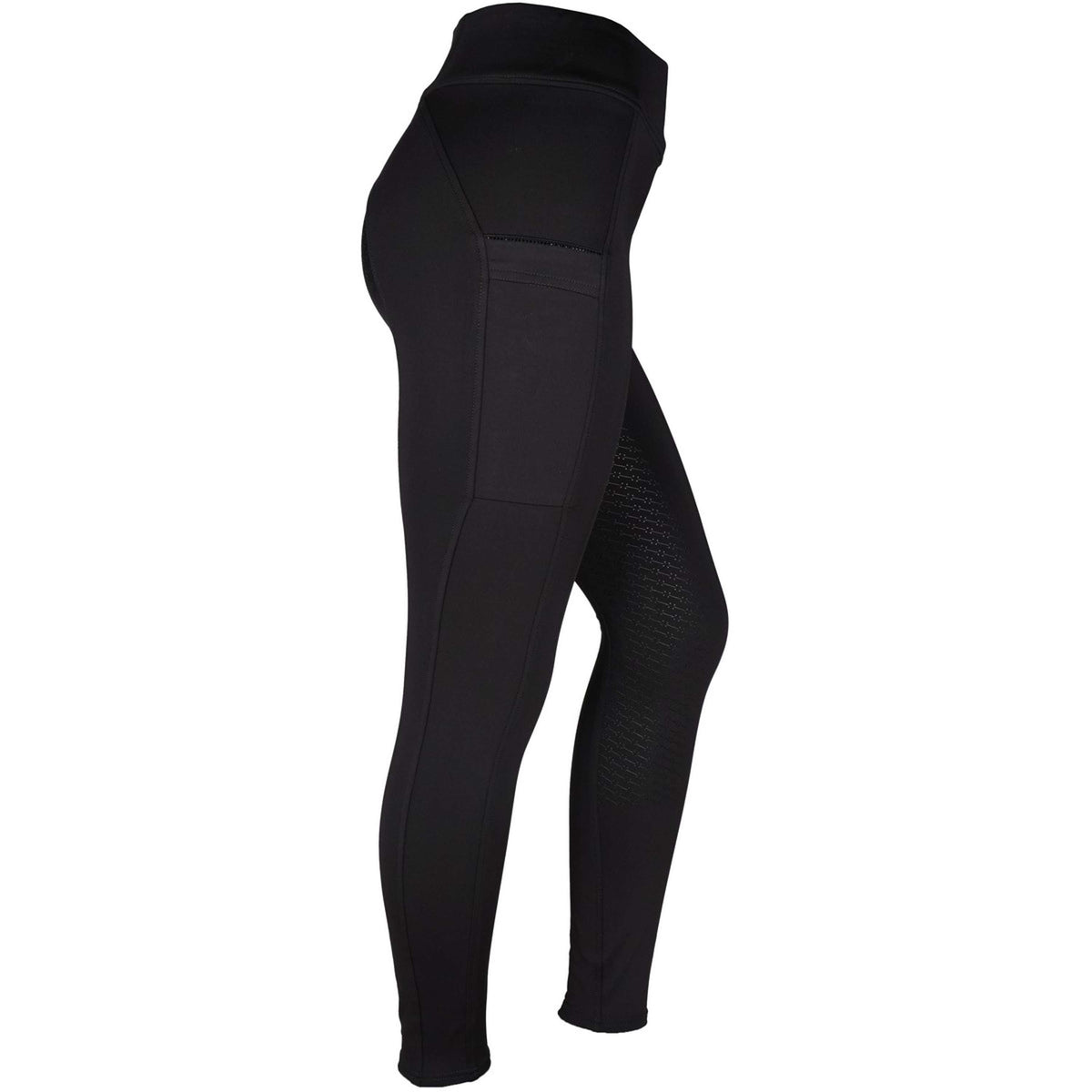 Rebel Reitleggings Contrant Piping Schwarz