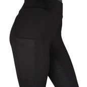 Rebel Reitleggings Contrant Piping Schwarz