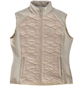 Rebel Weste Cube Quilted Hybrid Beige