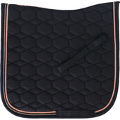 HKM Schabracke Rosegold Glamour Dressur Schwarz/Roségold