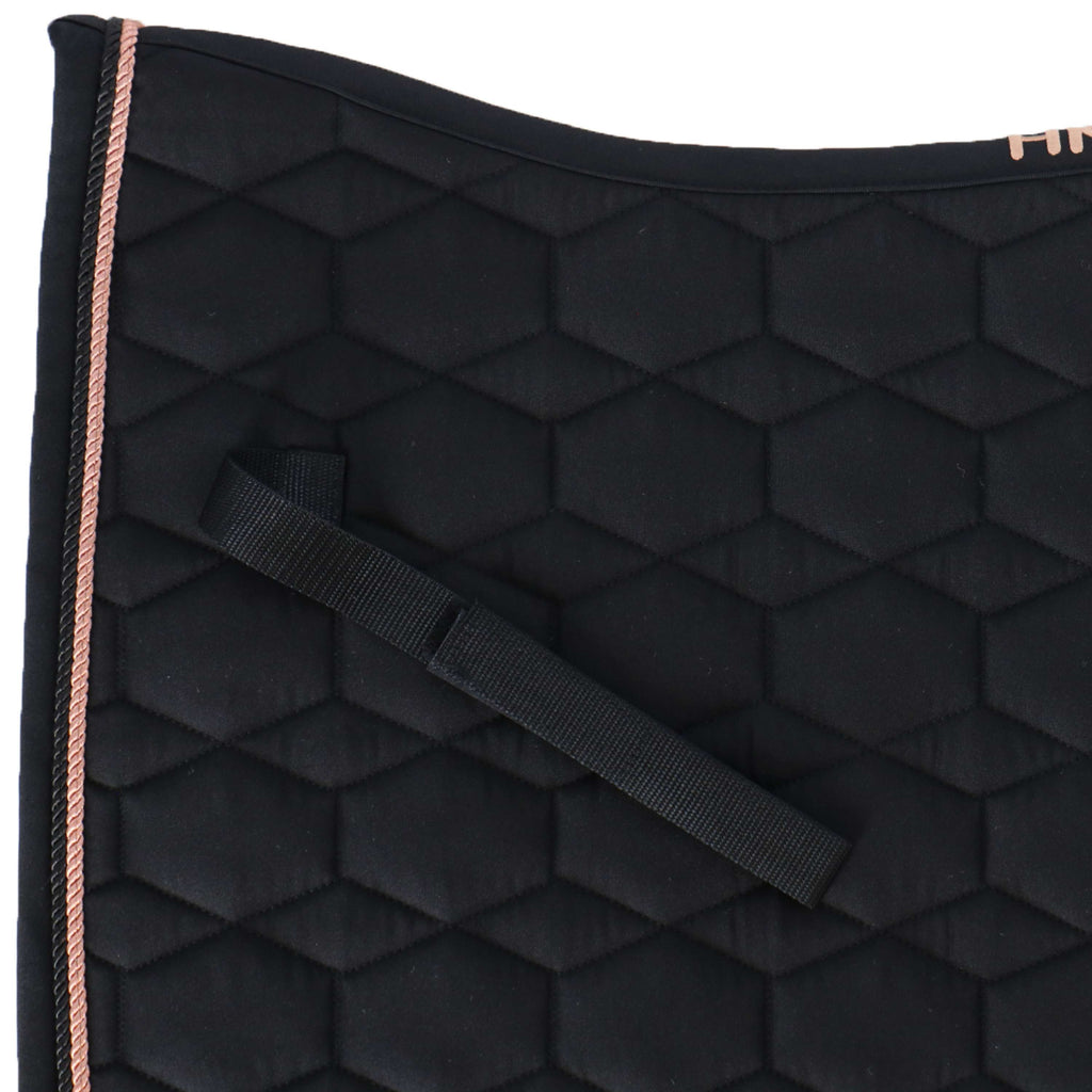 HKM Schabracke Rosegold Glamour Dressur Schwarz/Roségold