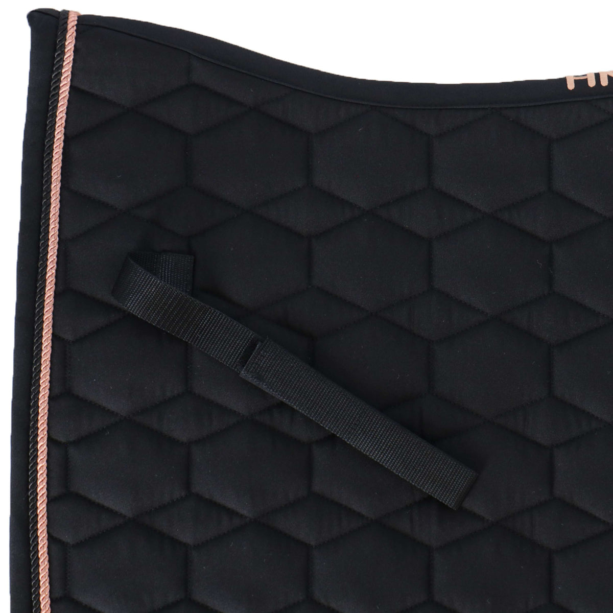 HKM Schabracke Rosegold Glamour Dressur Schwarz/Roségold