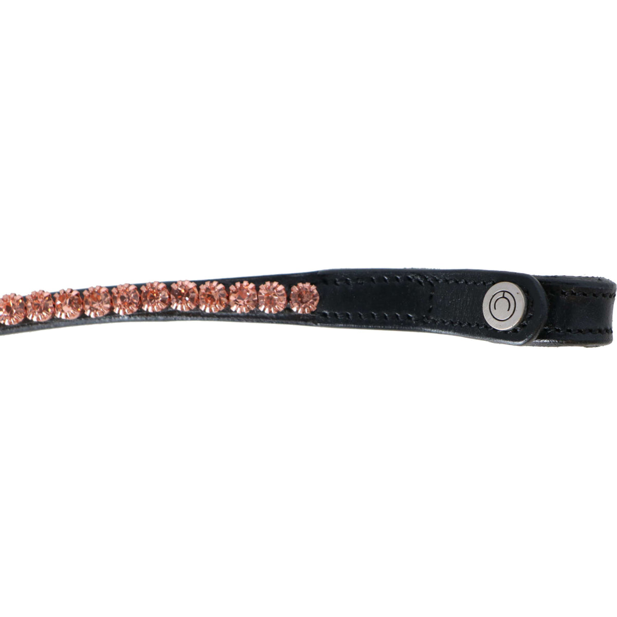 Montar Stirnriemen Fair Rosegold Crystals Schwarz