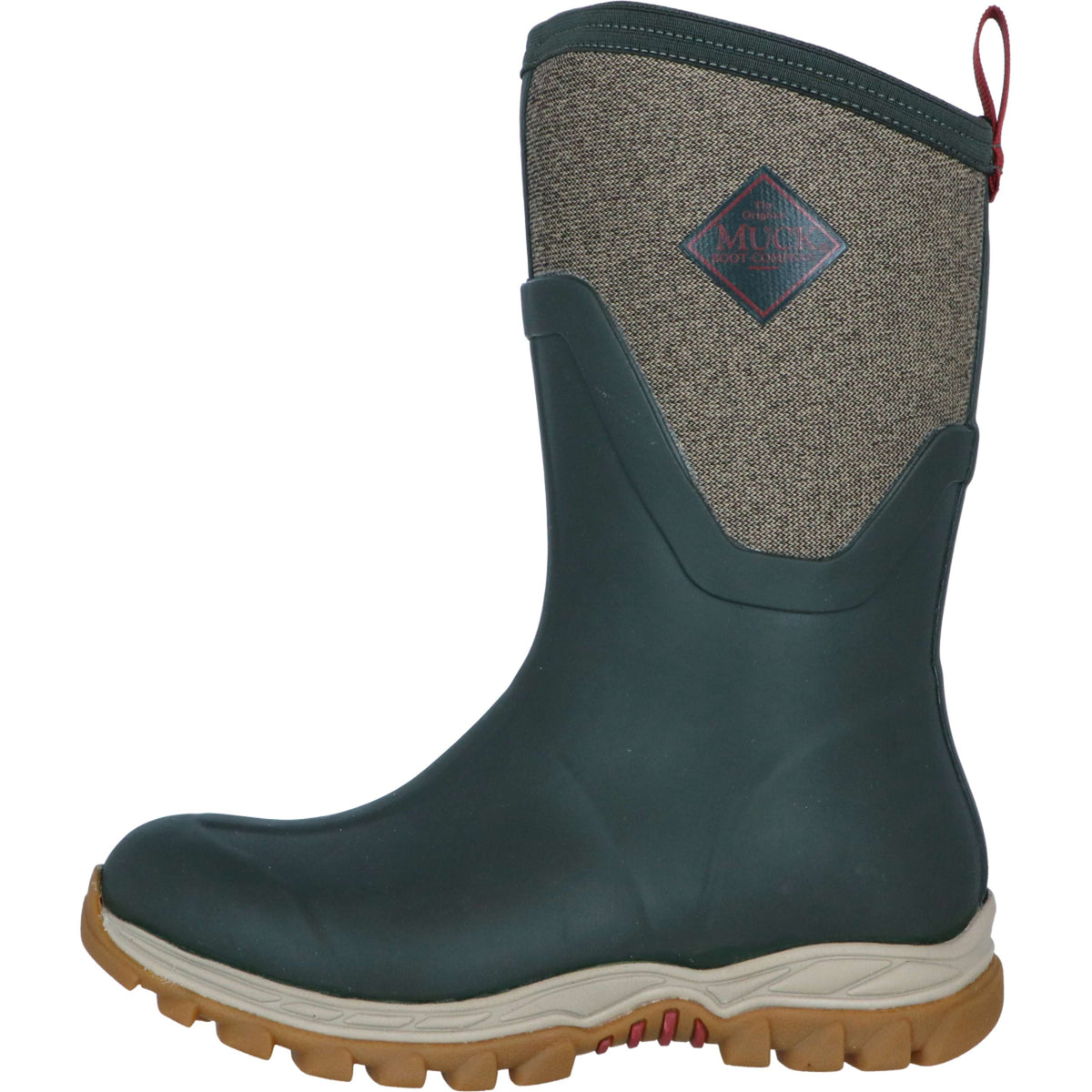 Muck Boot Arctic Sport II Mid Damen Olive/Tweed