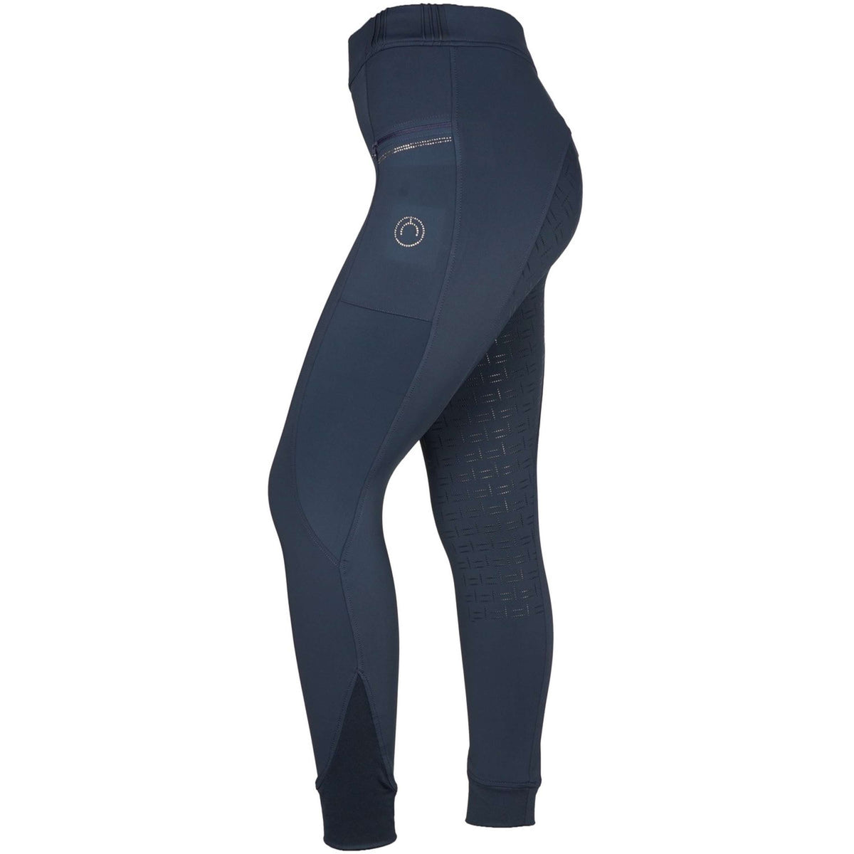 Montar Reitleggings MoRosie Crystals Junior Full Grip Dark Navy