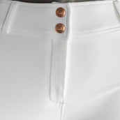 Montar Reithose Briella Rosegold Crystals Highwaist Full Grip Weiß