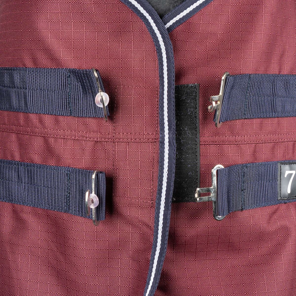 EQUITHÈME Outdoordecke Tyrex 1200D 0g High Neck Burgunderrot