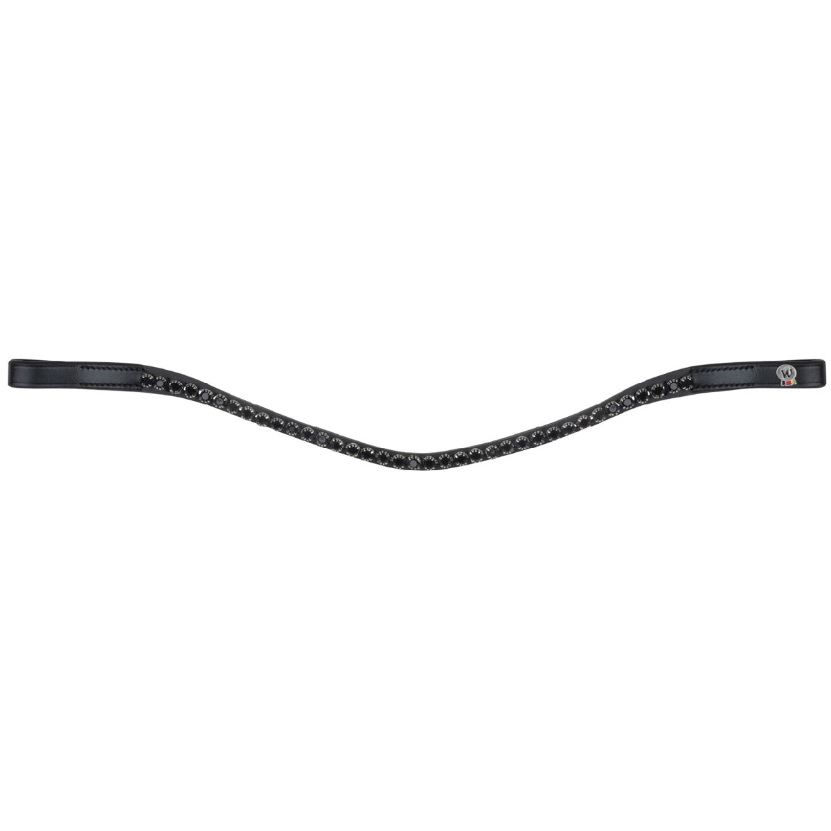 Waldhausen Stirnriemen X-Line Glam Schwarz/Schwarz
