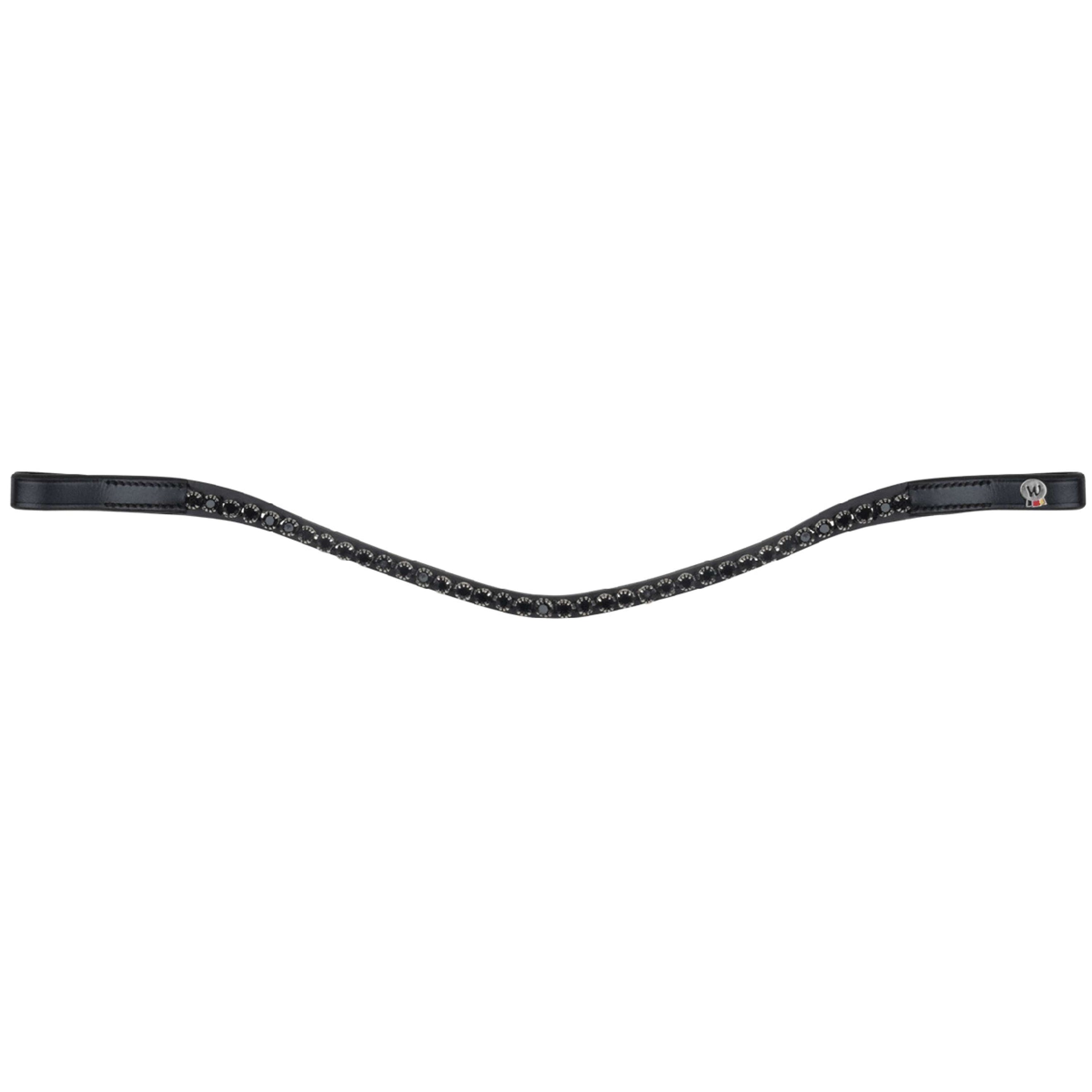 Waldhausen Stirnriemen X-Line Glam Schwarz/Schwarz
