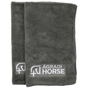 Agradi Horse Handtuch Microfibre per Paar Grau