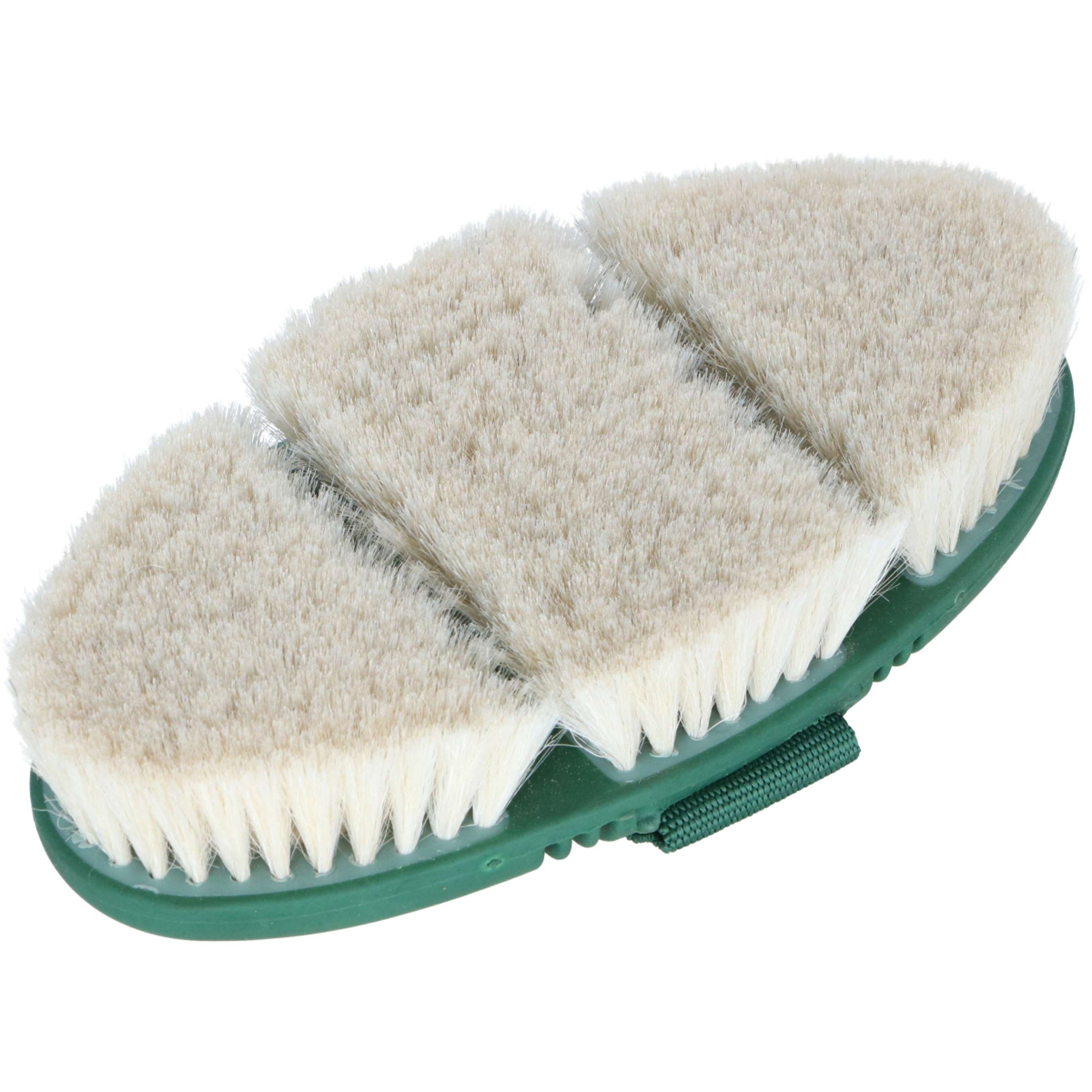 Agradi Horse Glansbürste Flex Ziegenhaar Fir Green