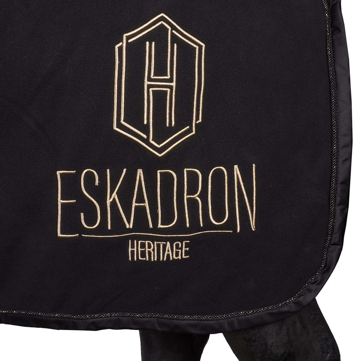 Eskadron Abschwitzdecke Heritage Fleece Check Schwarz