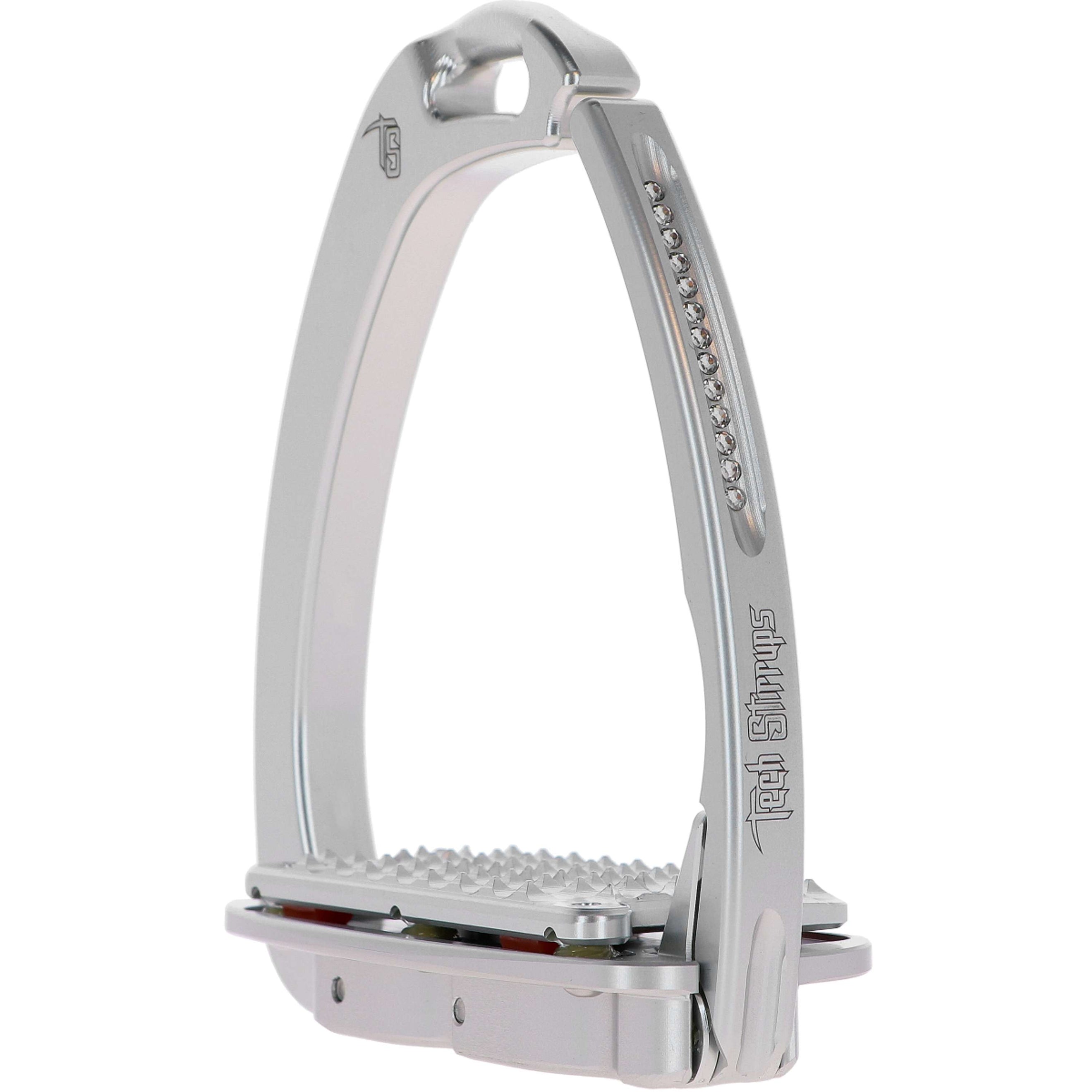Tech Stirrups Steigbügel Venice Plus Swarovski Dressur Silber/Silber